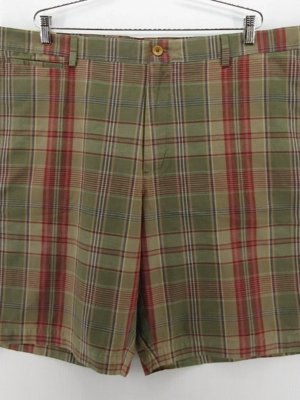 Banana Republic Shorts 44 Madras Plaid Chino Heritage Y2K Colorful NEW